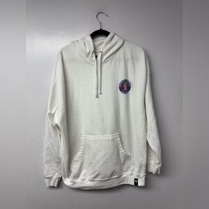 Mammoth Mountain California Hoodie XL White Ski Snowboard Resort Logo Pullover
